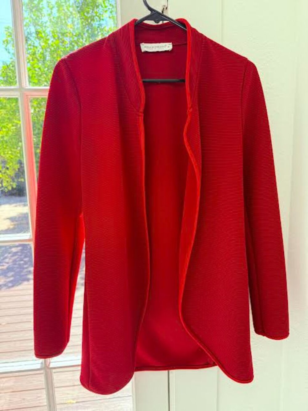 Rinascimento Rubino Rosso (Red) Knit Jacket/Cardigan, Medium